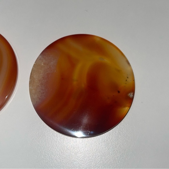 Carnelian Coaster set of Two - Picture 3 of 9